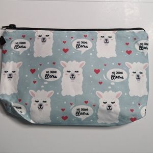 Cosmetic bag no drama llama